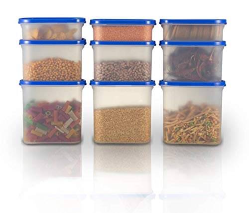 Analog kitchenware Grocery, Dal, Pulse Polyproplene Food Container Set of 9 3000 mL Analog kitchenware Grocery, Dal, Pulse Polyproplene Food Container Set of 9 3000 mL