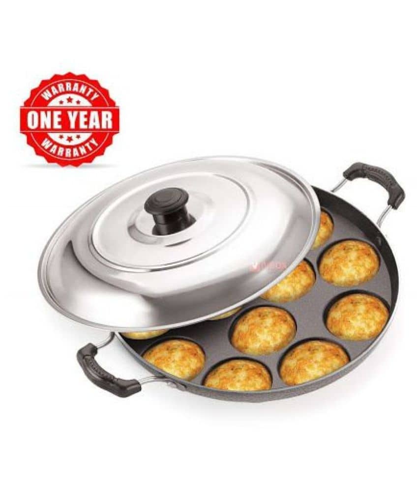 IVBOX 12 Cavity Appam Aluminium Appam Patra 1000 mL - Cookware | Buy online on ZillyBuy