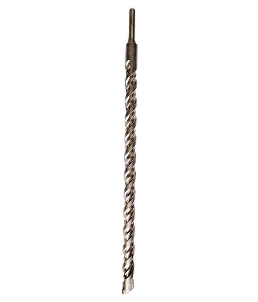 S4  Steel (25 x 450mm) Cross Tip Plus Hammer Drill Bit (Silver)