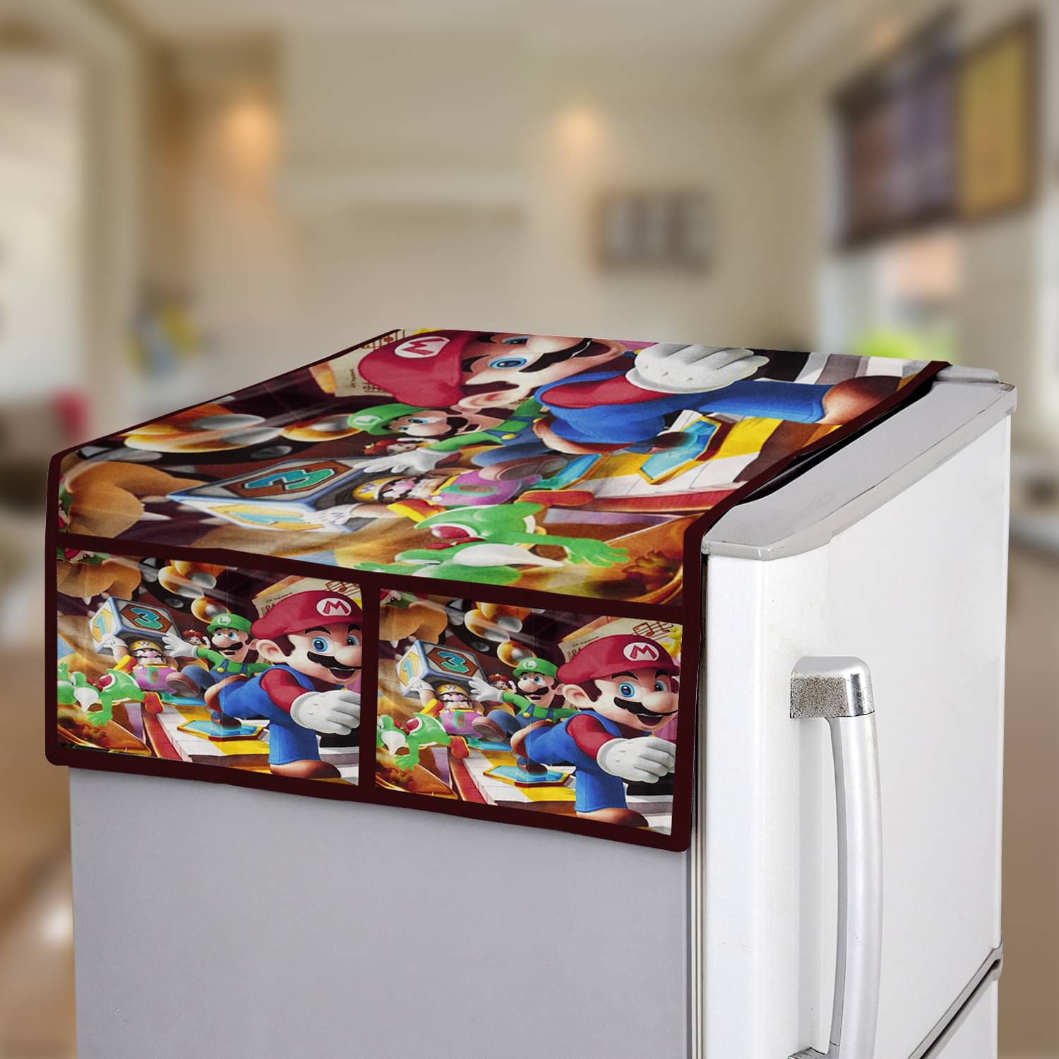 E-Retailer Single Polyester Multi Fridge Top Cover E-Retailer Single Polyester Multi Fridge Top Cover