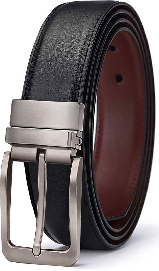 SUNSHOPPING Black PU Formal Belt
