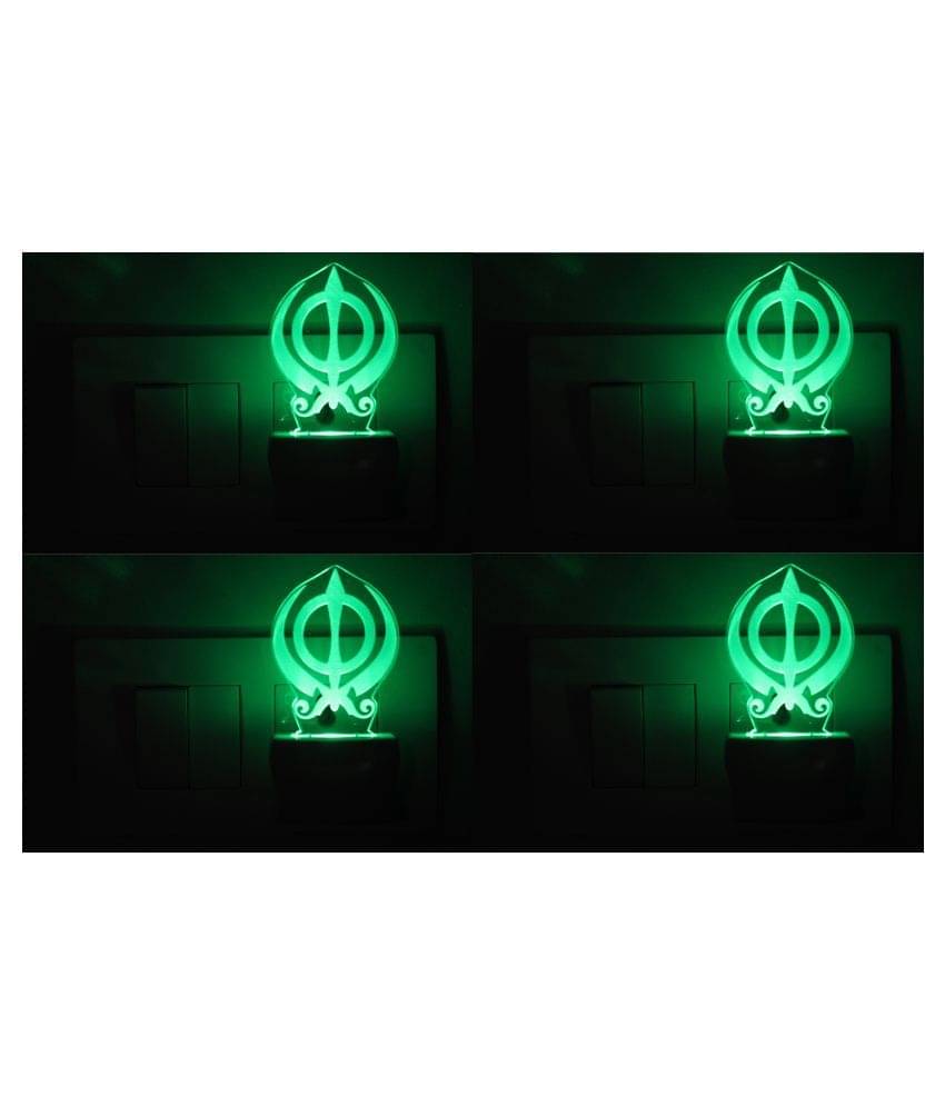 AFAST 3D Illusion LED Blessing Lord Ganesha Night Lamp Multi - Pack of 2 AFAST 3D Illusion LED Blessing Lord Ganesha Night Lamp Multi - Pack of 2