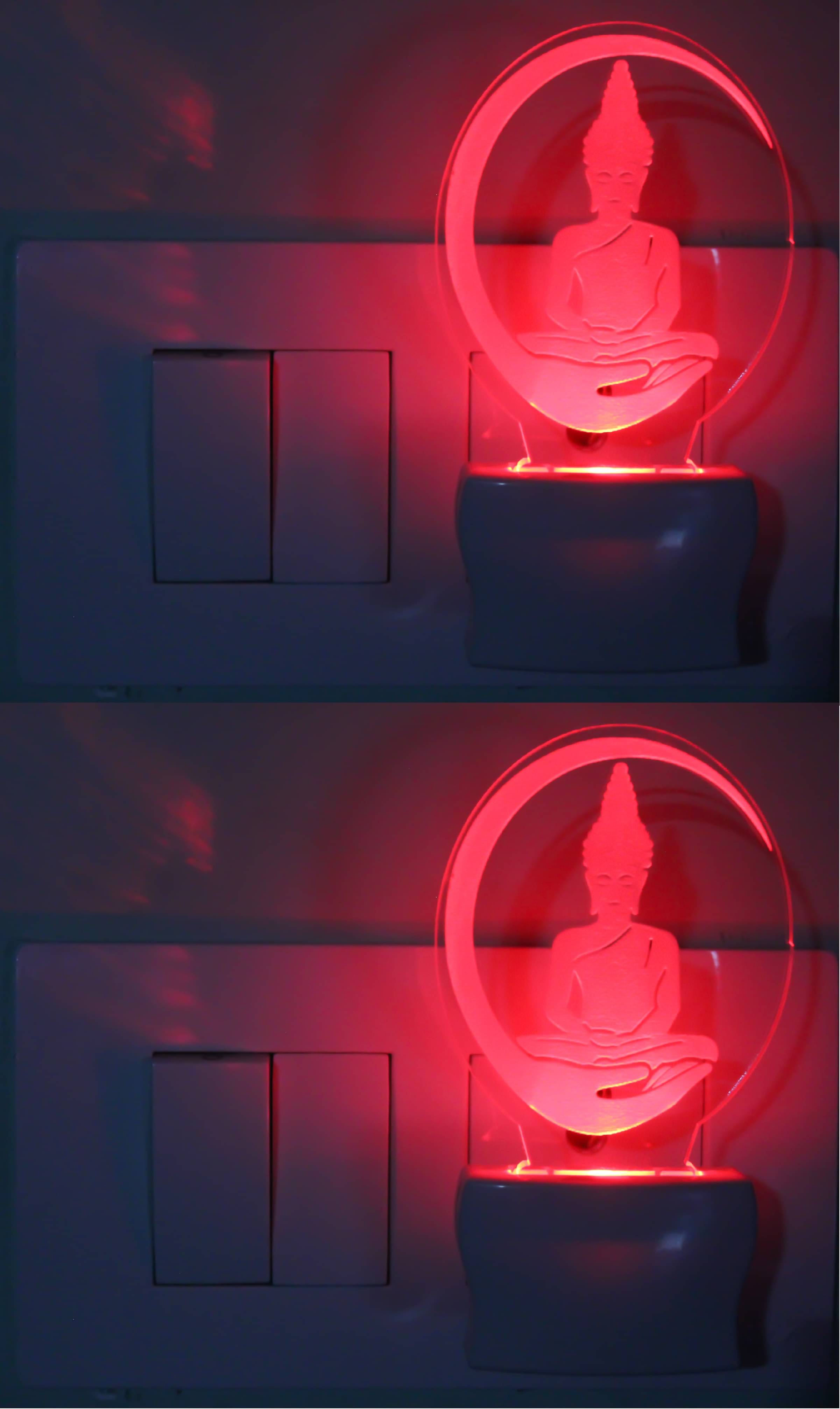 AFAST 3D Illusion LED Chatrapti ShivaJi Night Lamp Multi - Pack of 2 AFAST 3D Illusion LED Chatrapti ShivaJi Night Lamp Multi - Pack of 2