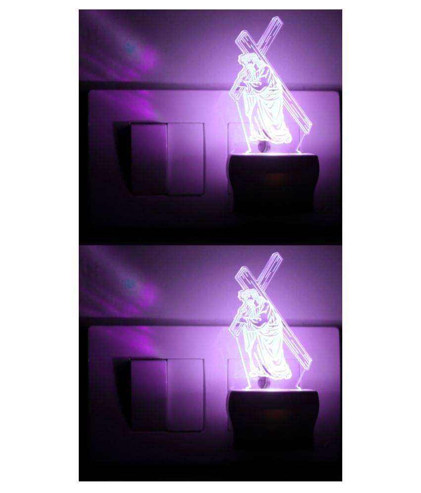     			AFAST 3D Illusion LED Dancing Pair Night Lamp Multi - Pack of 2