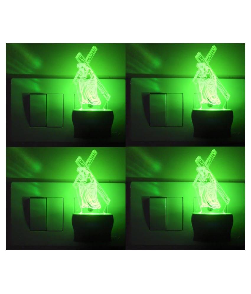     			AFAST 3D Illusion LED Happy Couple Dancing Night Lamp Multi - Pack of 2