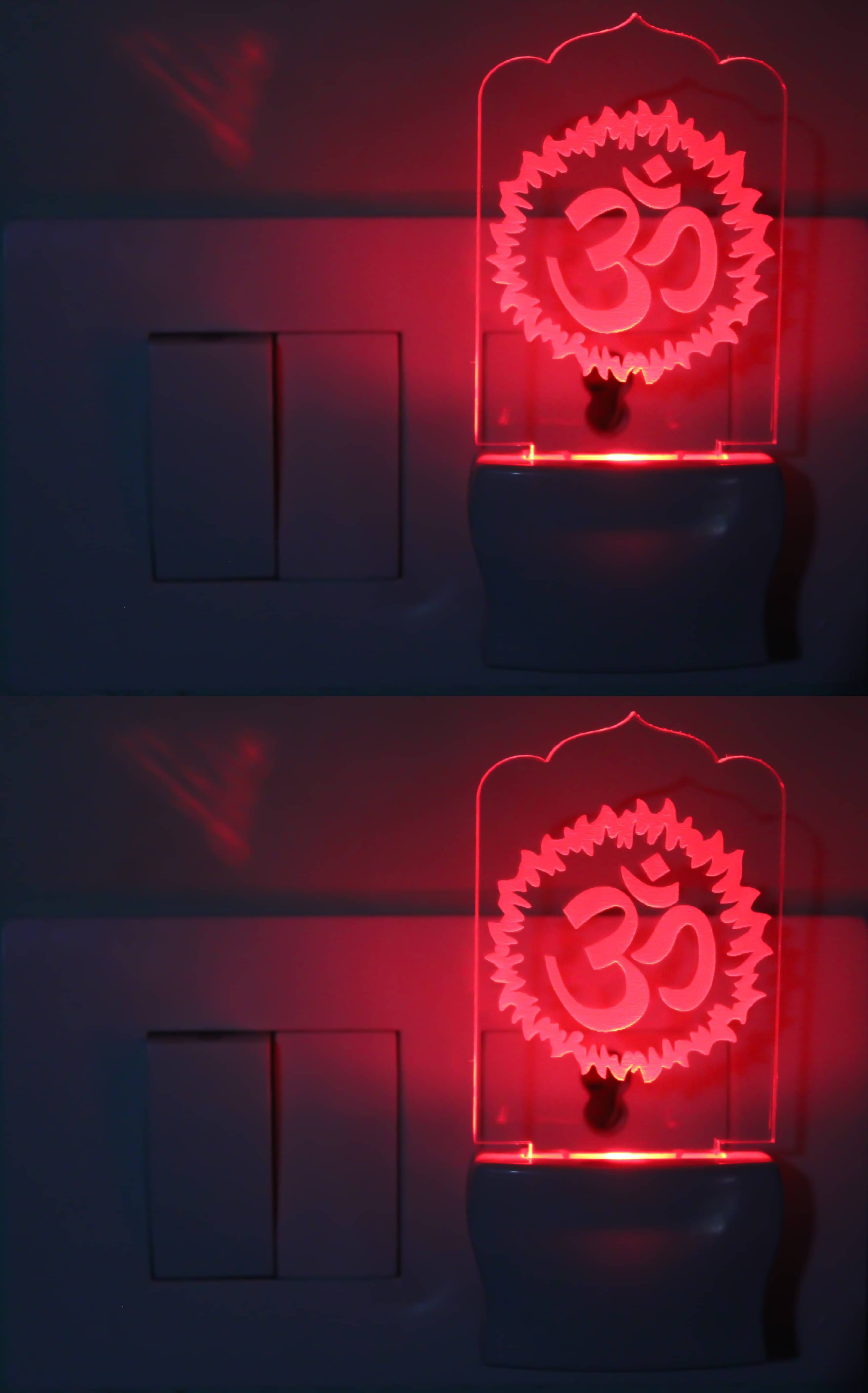     			AFAST 3D Illusion LED Holy Cross With Lord Jesus Night Lamp Multi - Pack of 2