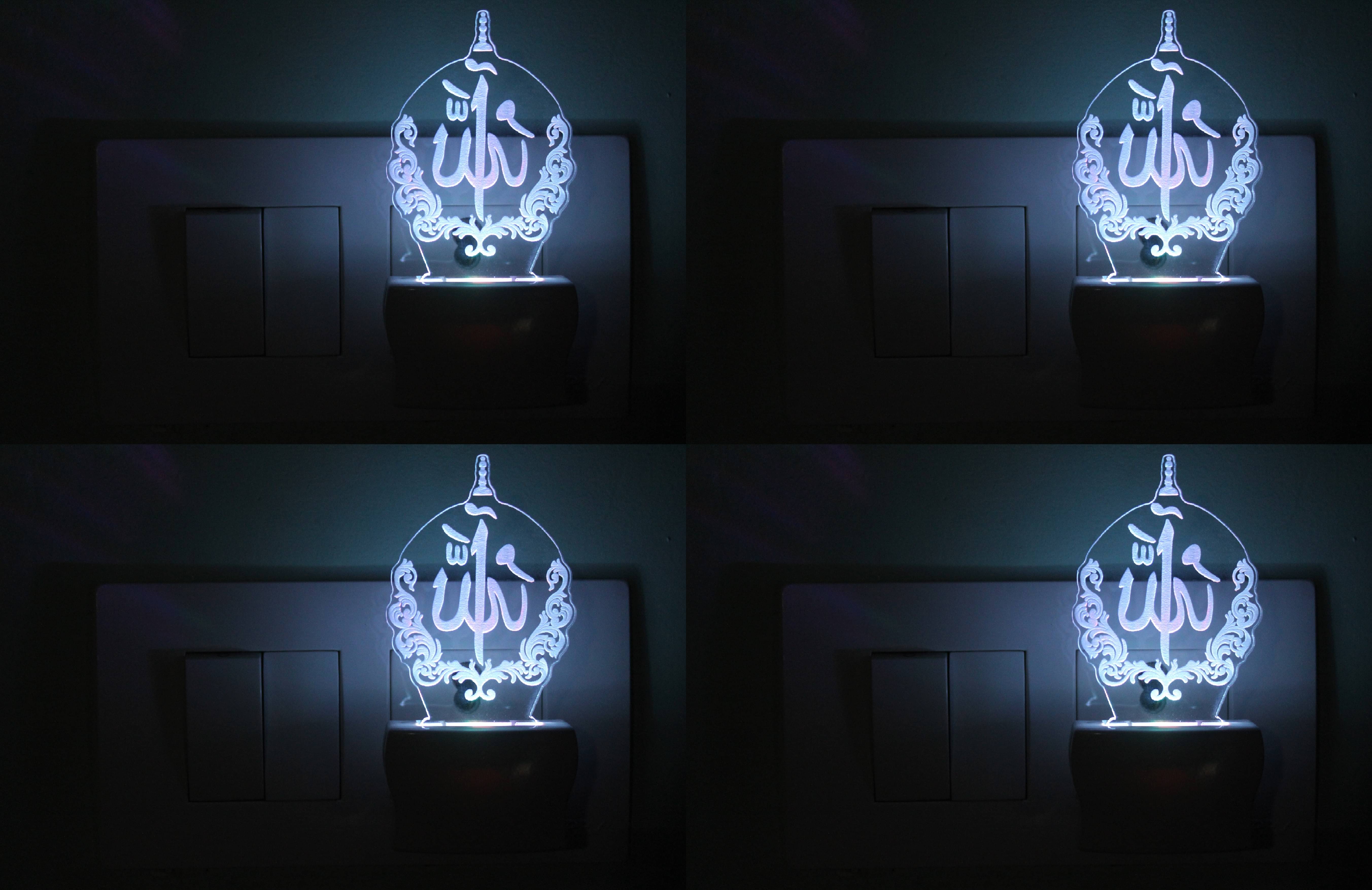 AFAST 3D Illusion LED Jainism Swastik Symbol Night Lamp Multi - Pack of 2 AFAST 3D Illusion LED Jainism Swastik Symbol Night Lamp Multi - Pack of 2