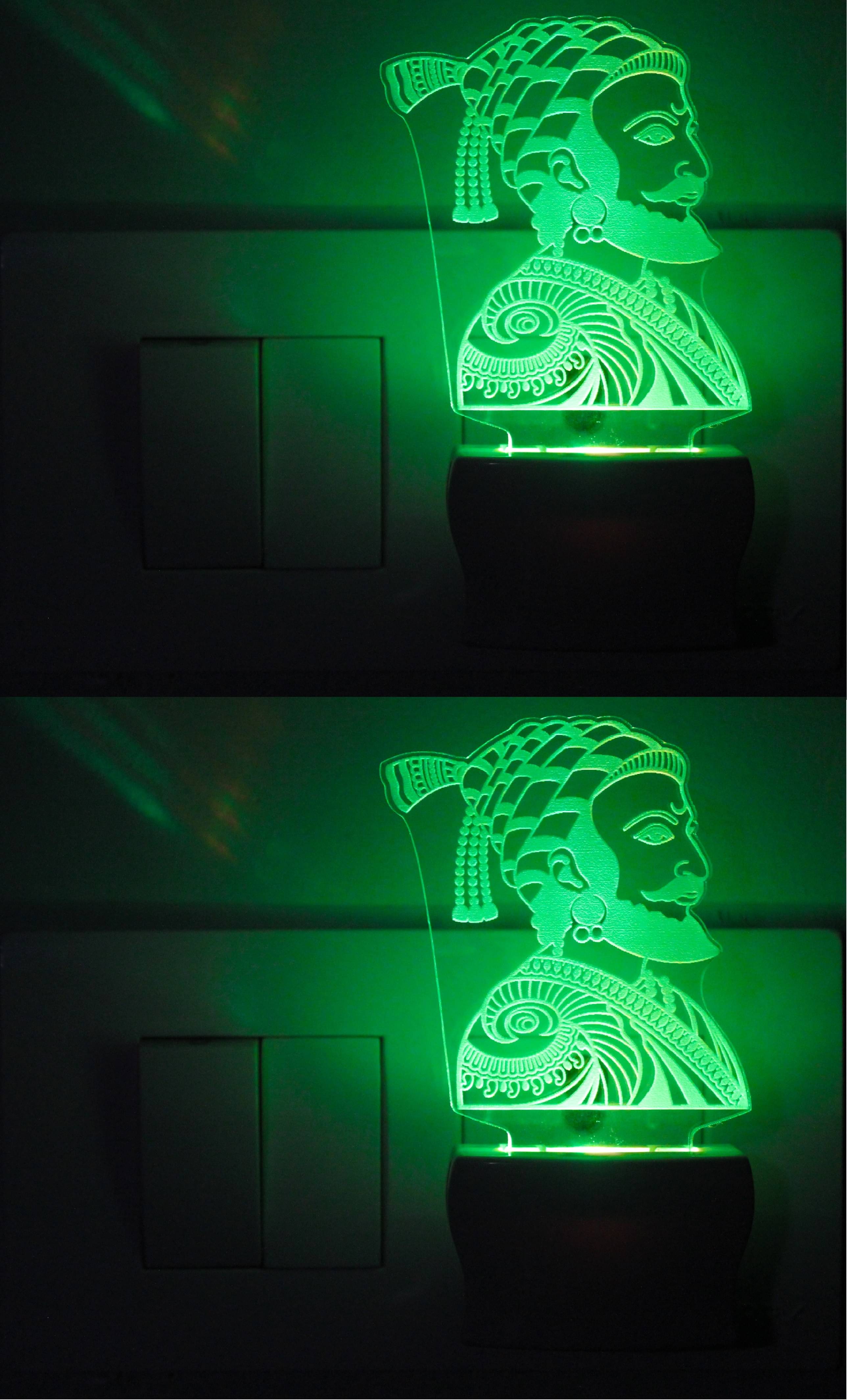 AFAST 3D Illusion LED Lord Ganesha Night Lamp Multi - Pack of 4 AFAST 3D Illusion LED Lord Ganesha Night Lamp Multi - Pack of 4