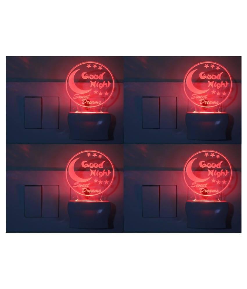 AFAST 3D Illusion LED Lord Buddha's Night Lamp Multi - Pack of 4 AFAST 3D Illusion LED Lord Buddha's Night Lamp Multi - Pack of 4