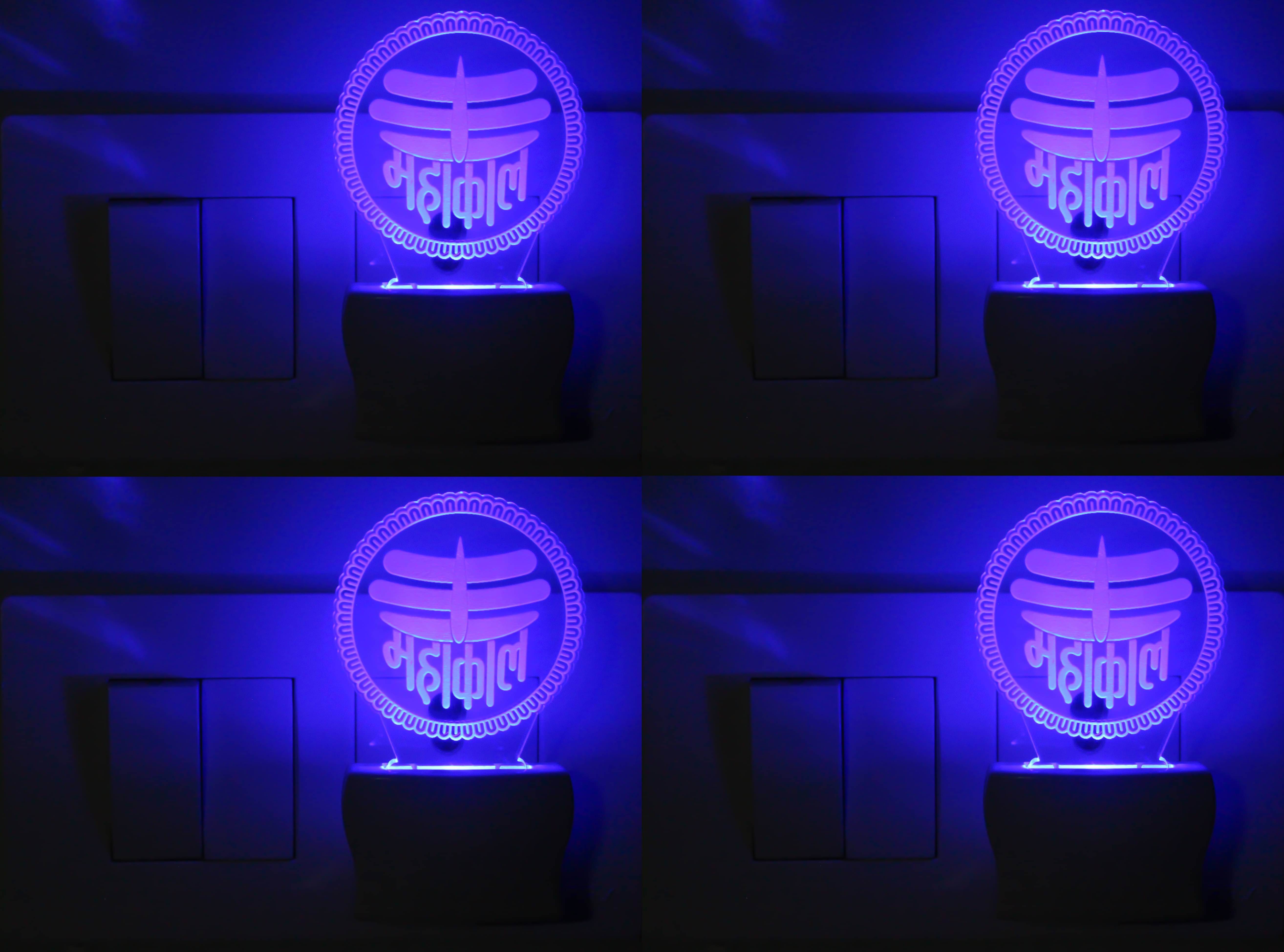     			AFAST 3D Illusion LED Mr & Mrs Loving Couple Night Lamp Multi - Pack of 2