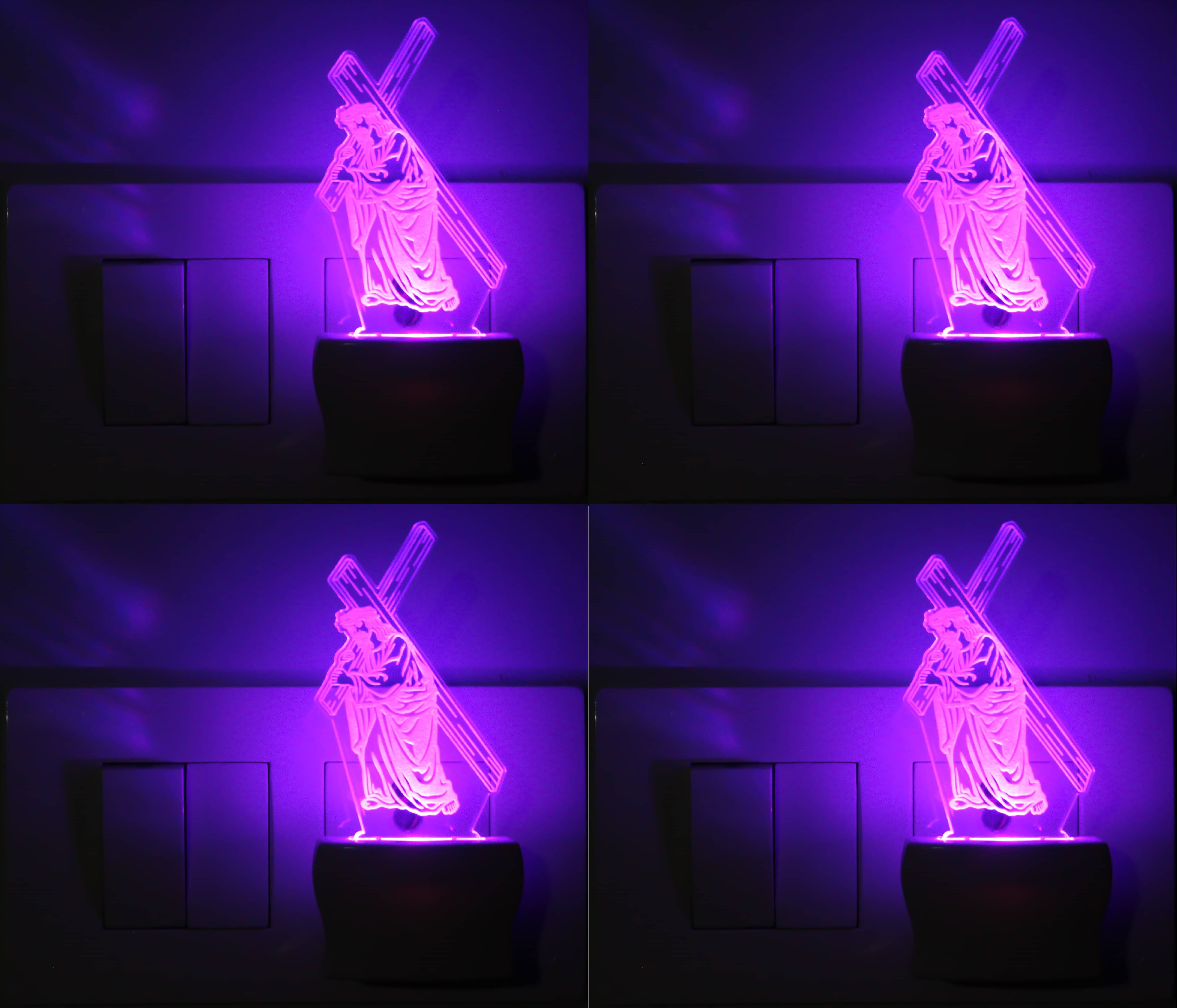     			AFAST 3D Illusion LED Purposal Of Couple Night Lamp Multi - Pack of 2