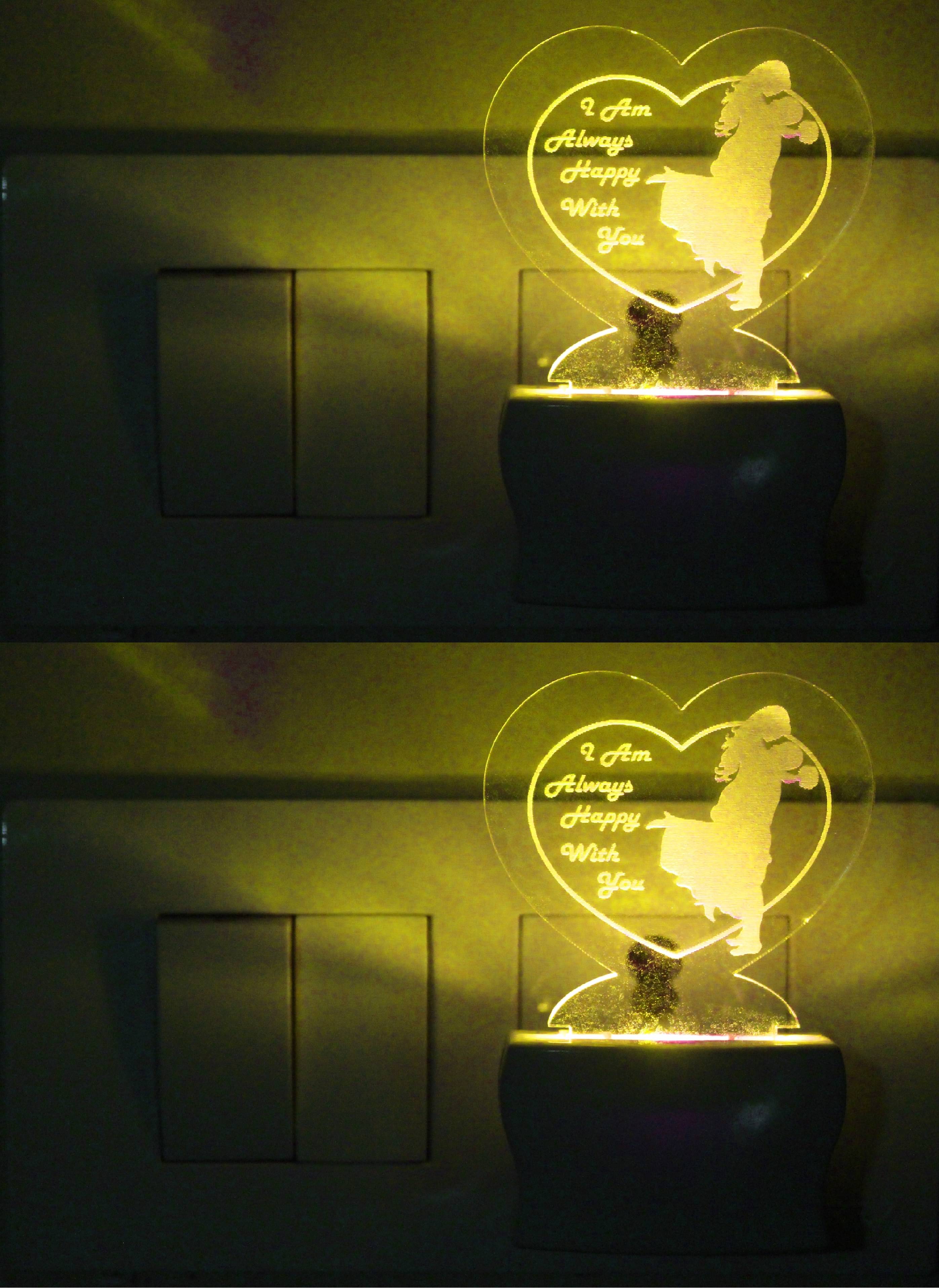     			AFAST 3D Illusion LED Saint Mary Night Lamp Multi - Pack of 4