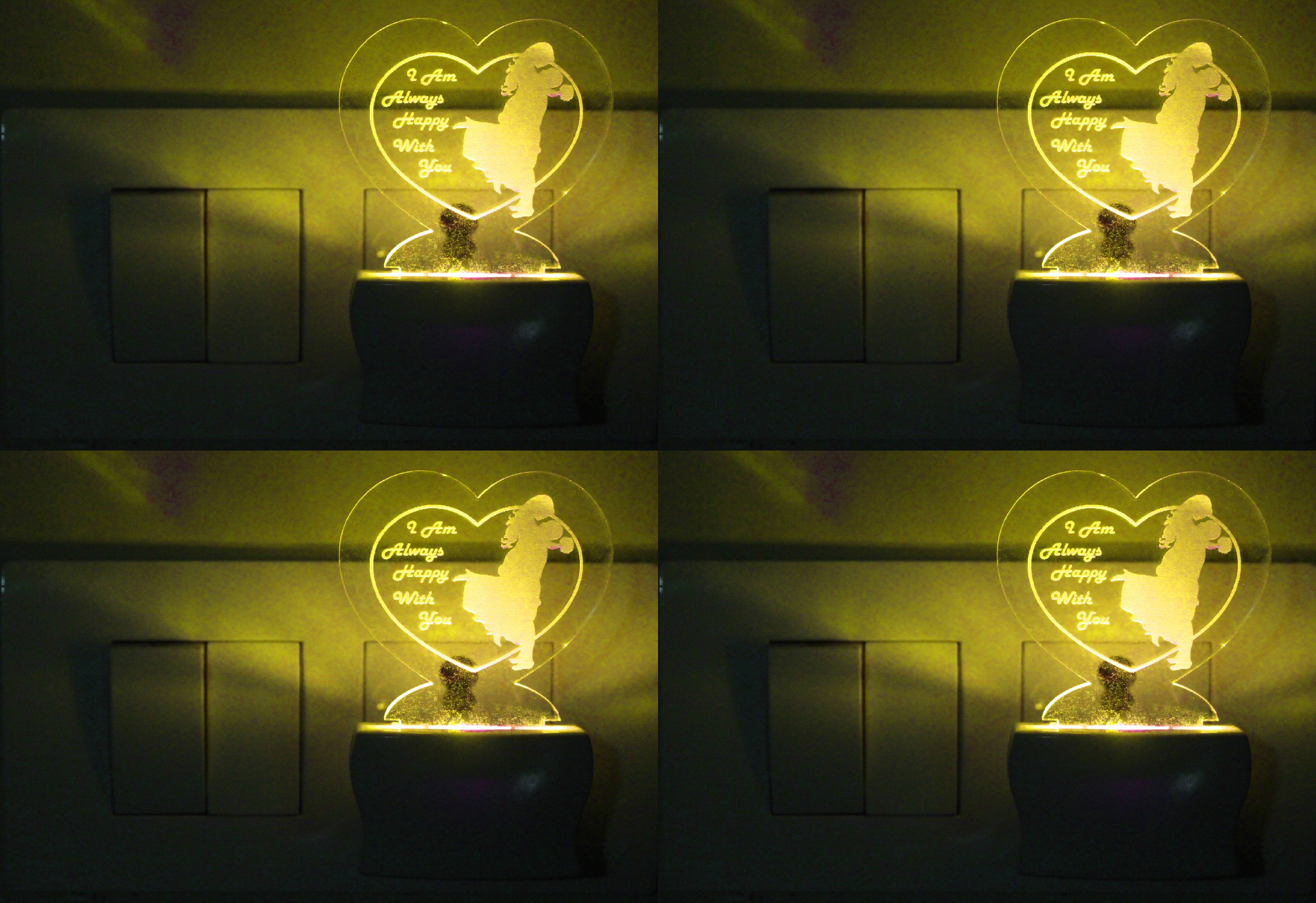     			AFAST 3D Illusion LED ShivaJi Night Lamp Multi - Pack of 4
