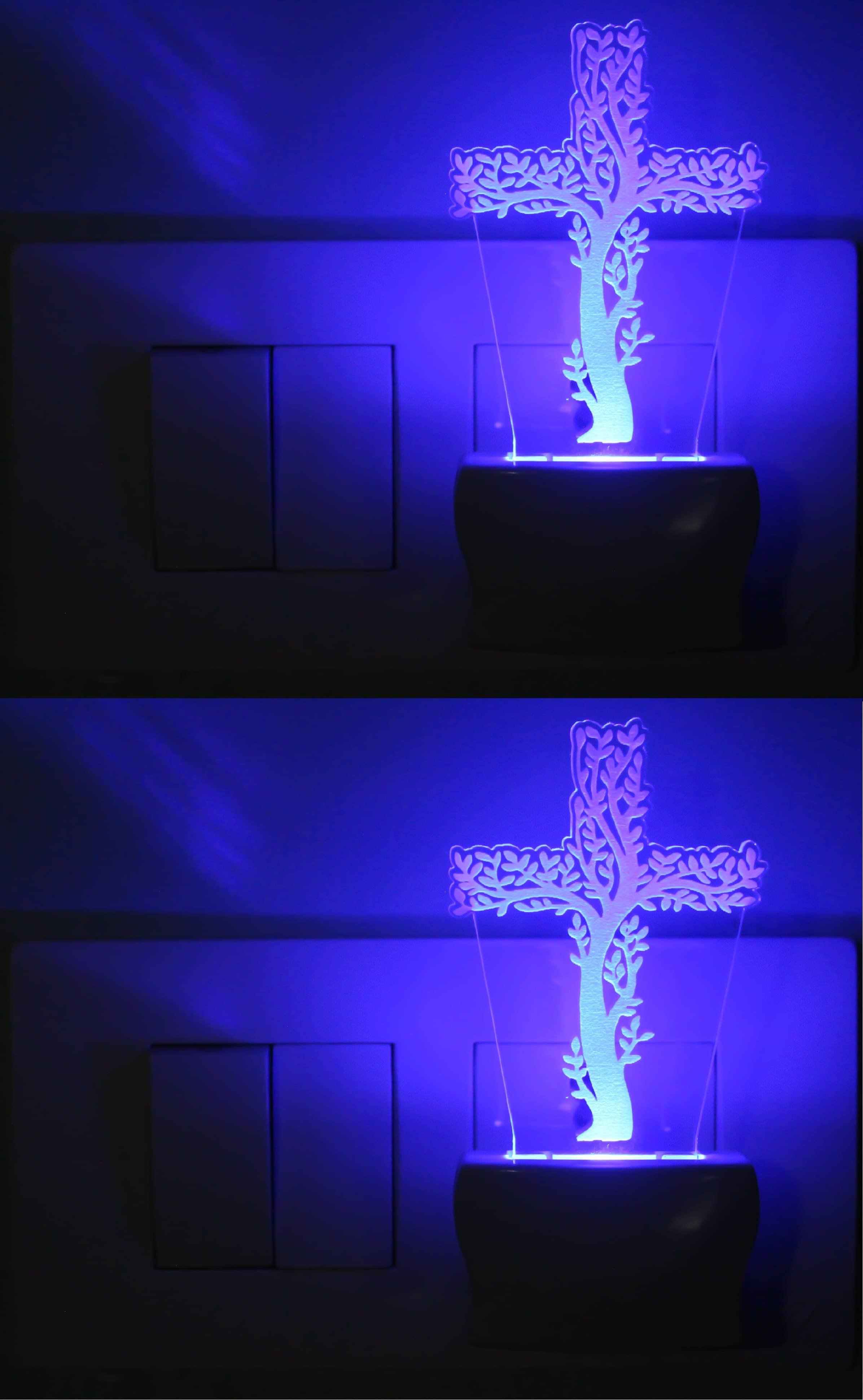 AFAST 3D Illusion LED Sikh Khanda Night Lamp Multi - Pack of 2 AFAST 3D Illusion LED Sikh Khanda Night Lamp Multi - Pack of 2