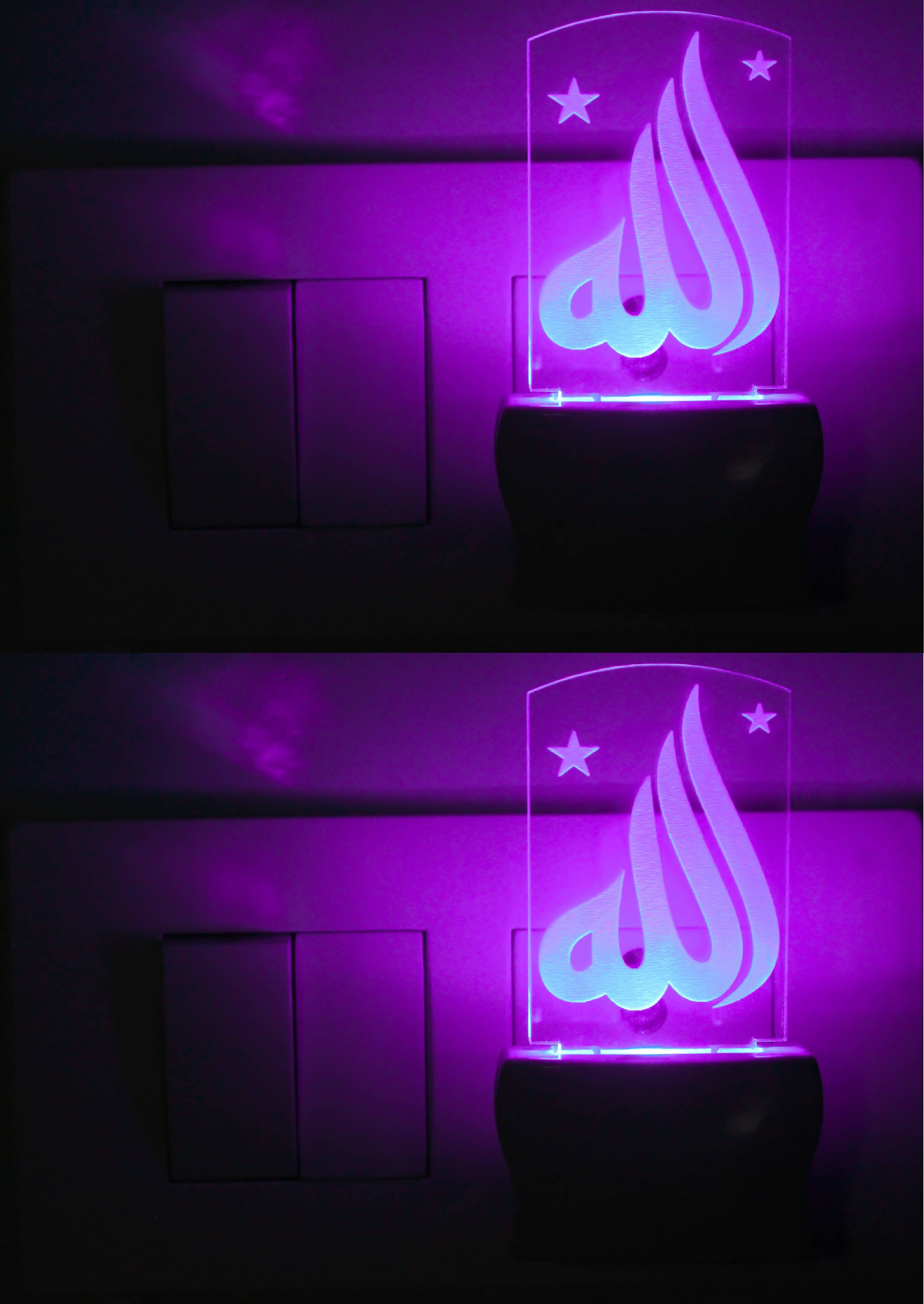 AFAST 3D Illusion LED Sikhism Holy Symbol Khanda Night Lamp Multi - Pack of 4 AFAST 3D Illusion LED Sikhism Holy Symbol Khanda Night Lamp Multi - Pack of 4