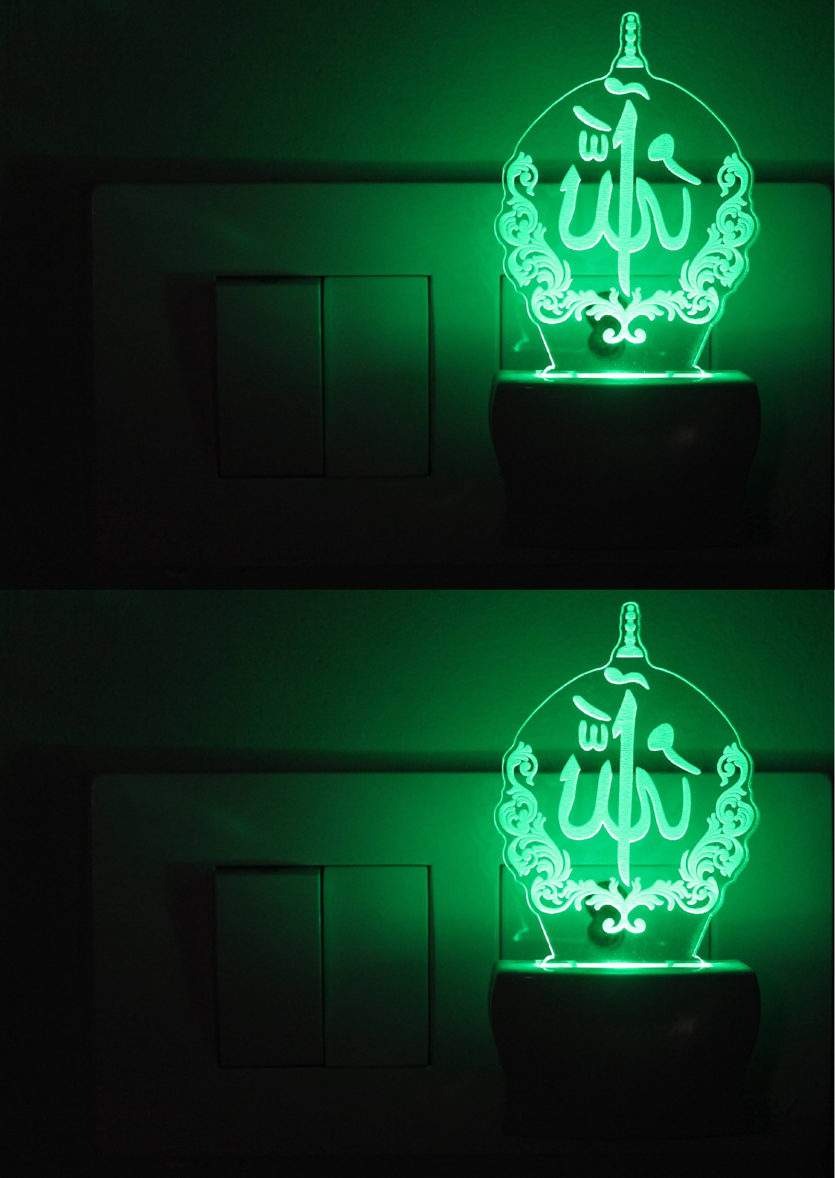     			AFAST 3D Illusion LED Symbol Of OM Night Lamp Multi - Pack of 2