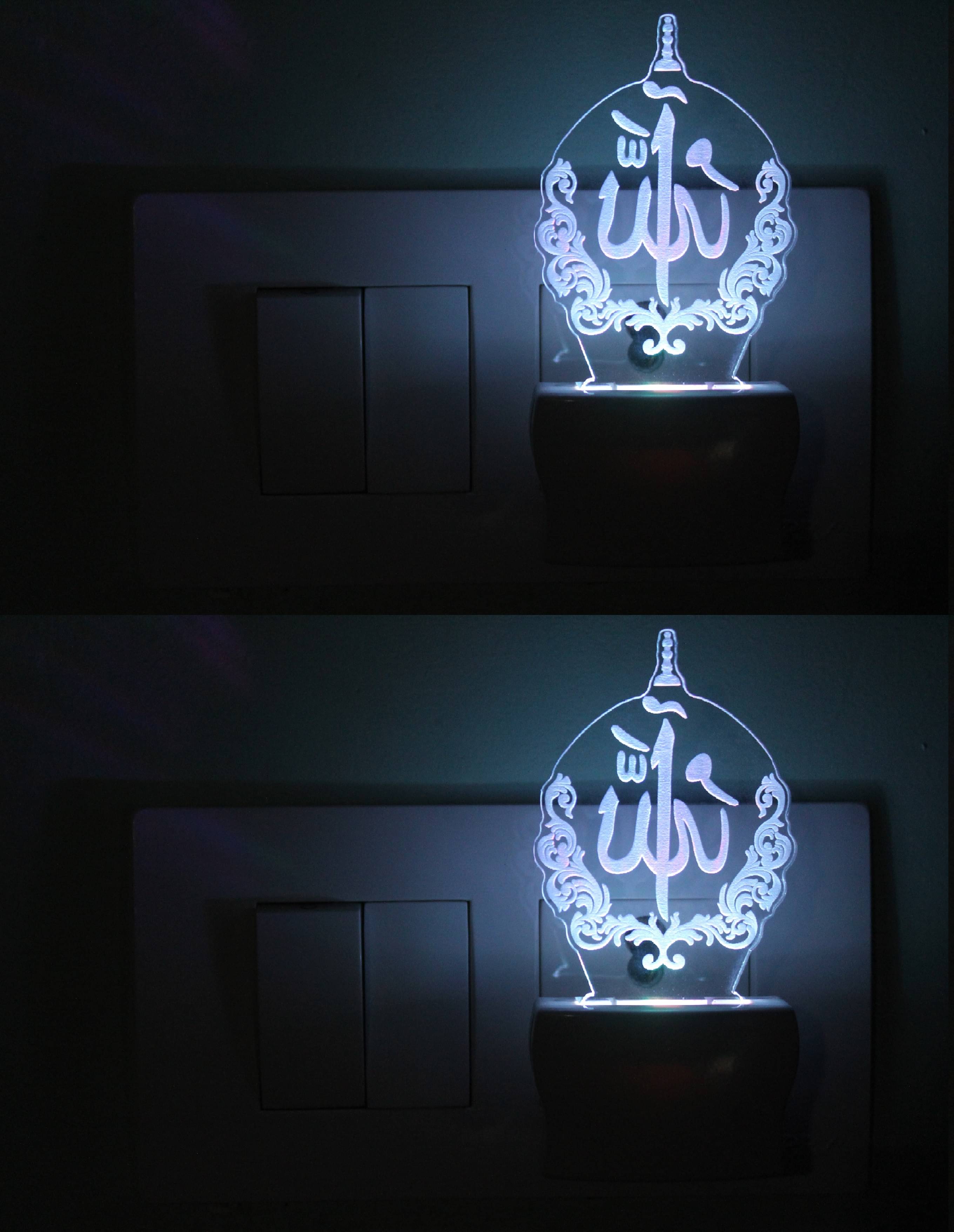 AFAST 3D Illusion LED Symbol Of Holy OM Night Lamp Multi - Pack of 2 AFAST 3D Illusion LED Symbol Of Holy OM Night Lamp Multi - Pack of 2