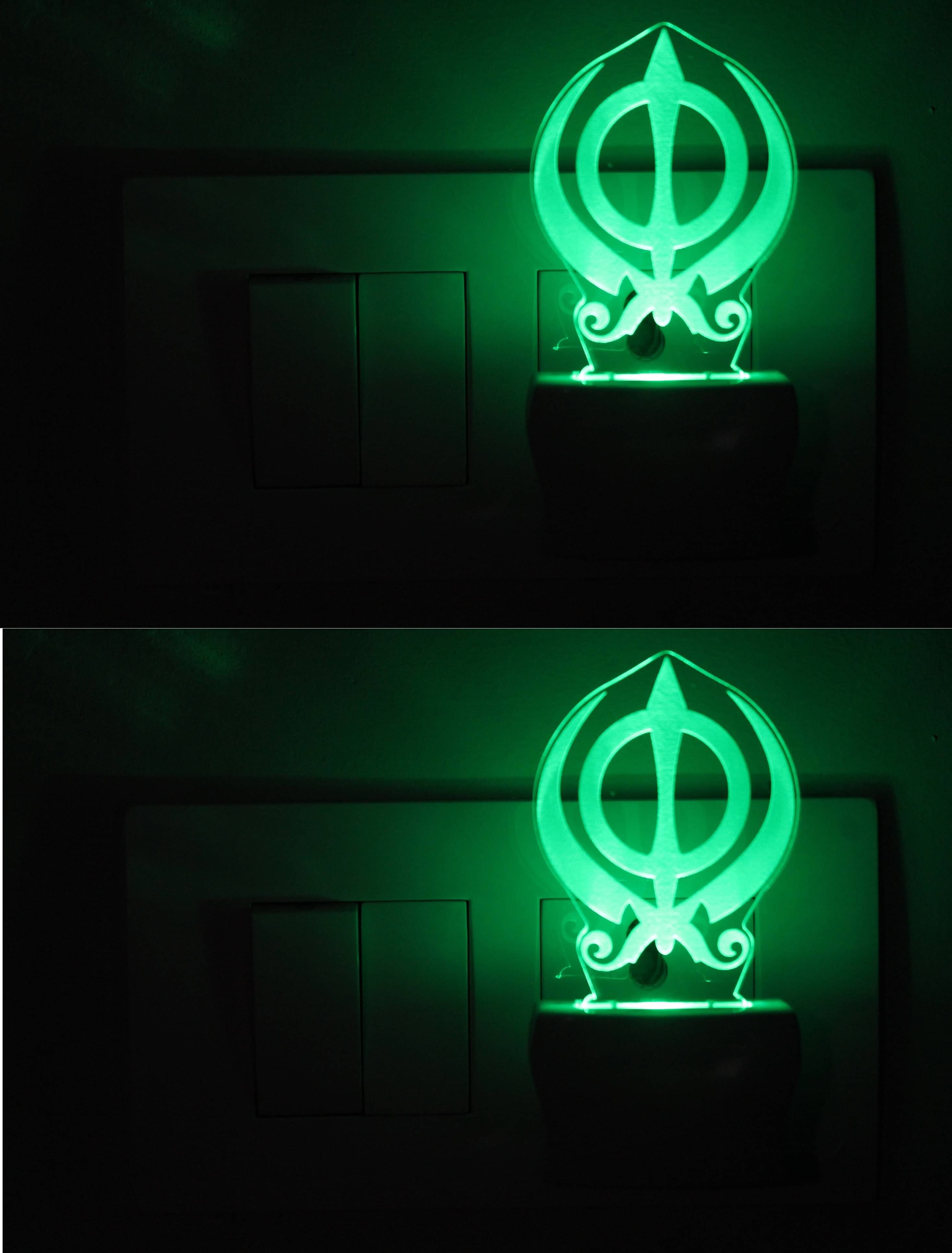     			AFAST 3D Illusion LED Symbol Of Word ALLAH Night Lamp Multi - Pack of 2