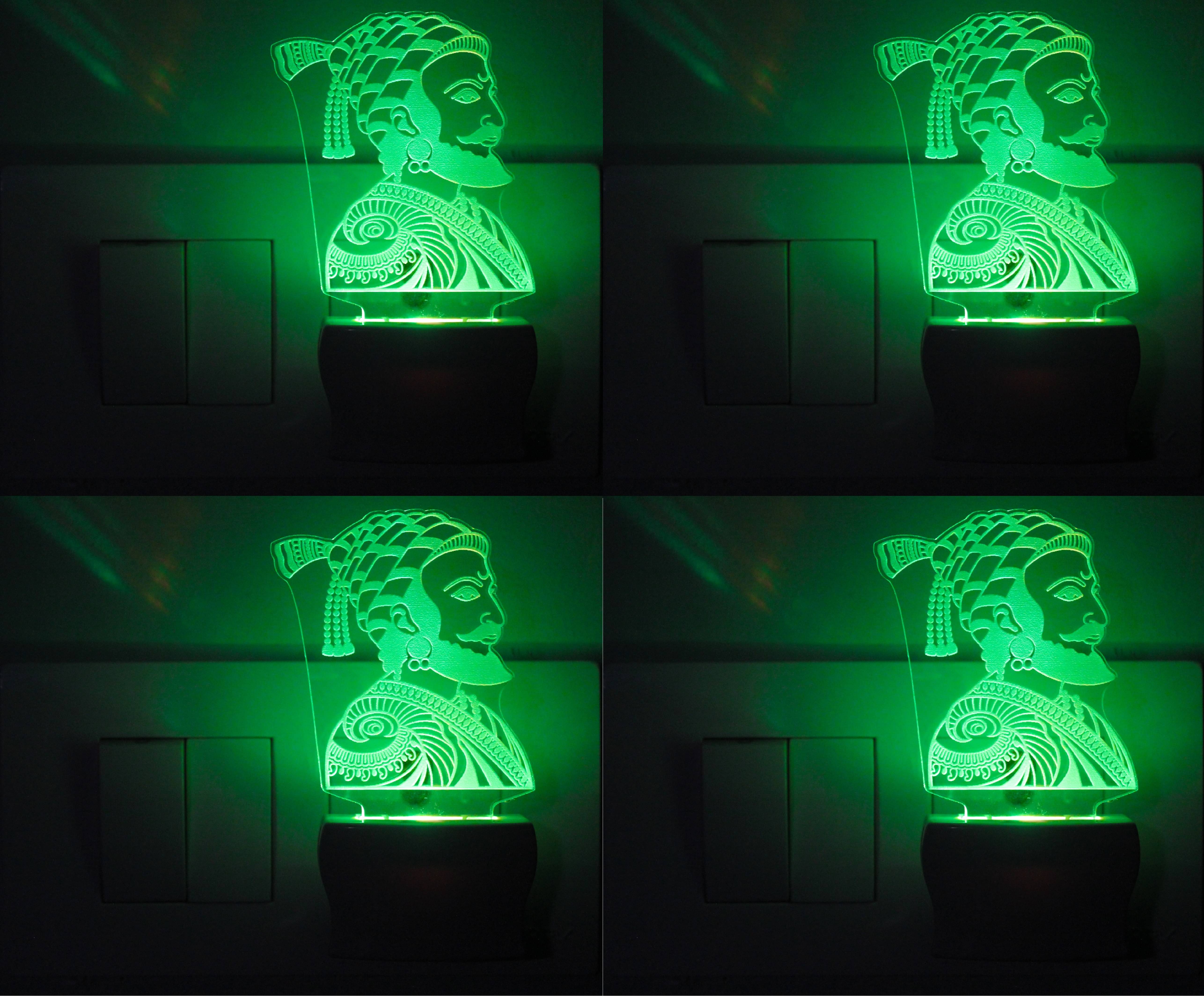 AFAST 3D Illusion LED Symbol Of Holy OM Night Lamp Multi - Pack of 4 AFAST 3D Illusion LED Symbol Of Holy OM Night Lamp Multi - Pack of 4
