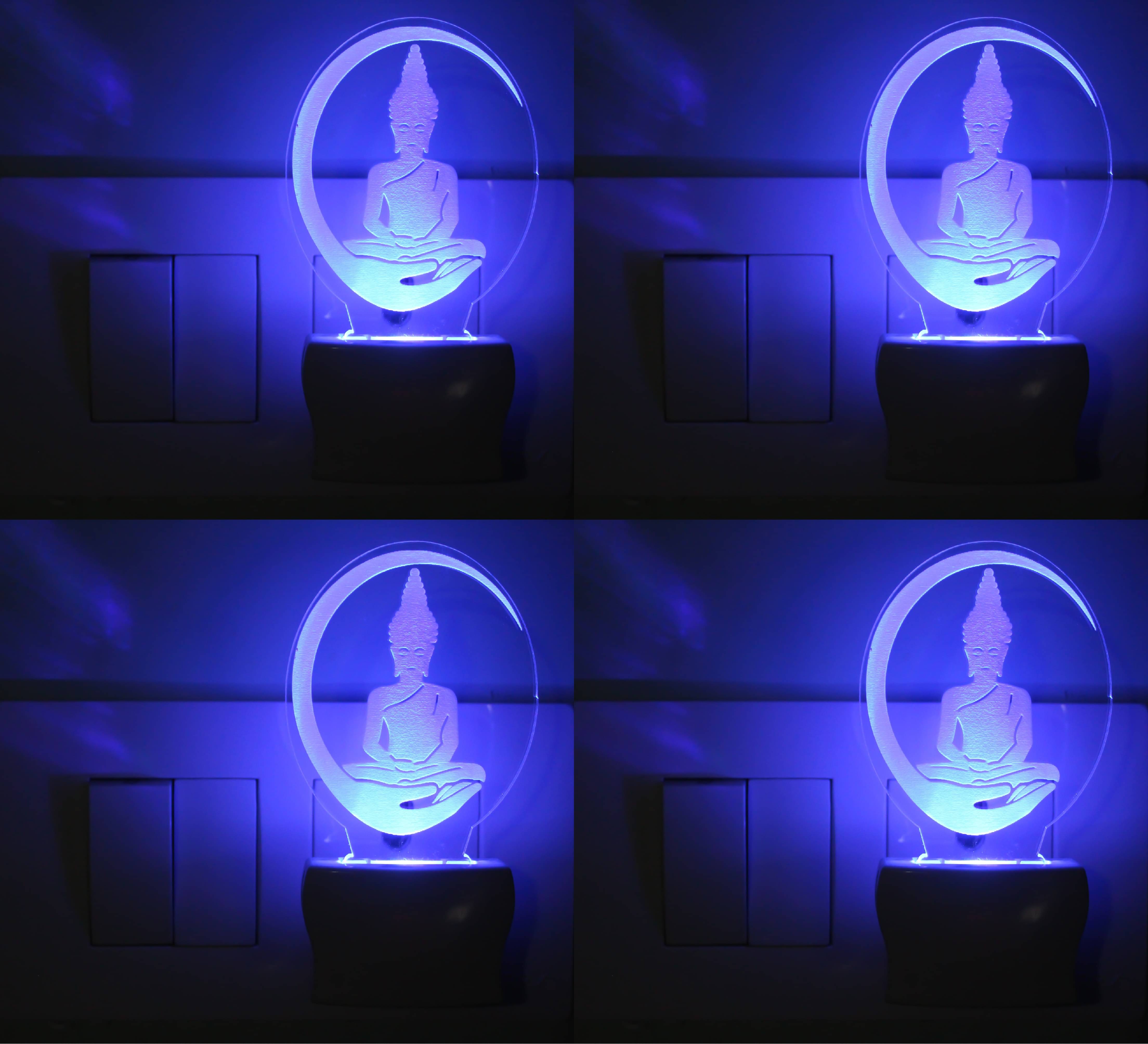     			AFAST 3D Illusion LED Symbol Of Good Night Night Lamp Multi - Pack of 2