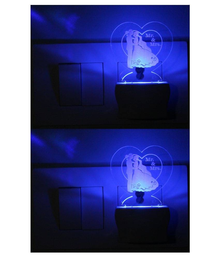 AFAST 3D Illusion LED Symbol Of Good Night Night Lamp Multi - Pack of 4 AFAST 3D Illusion LED Symbol Of Good Night Night Lamp Multi - Pack of 4