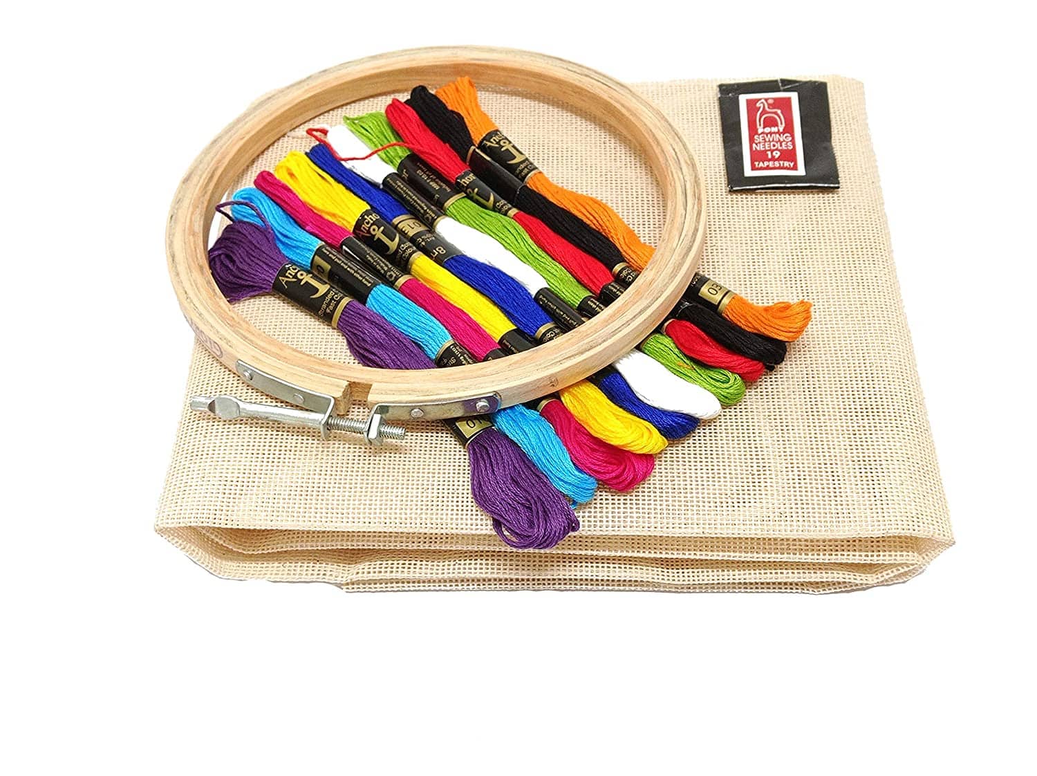 PRANSUNITA Other DIY Embroidery Kit for Beginners Includes Matty Canvas Cloth ( Pack of 1 ) - Stationery | Buy online on ZillyBuy