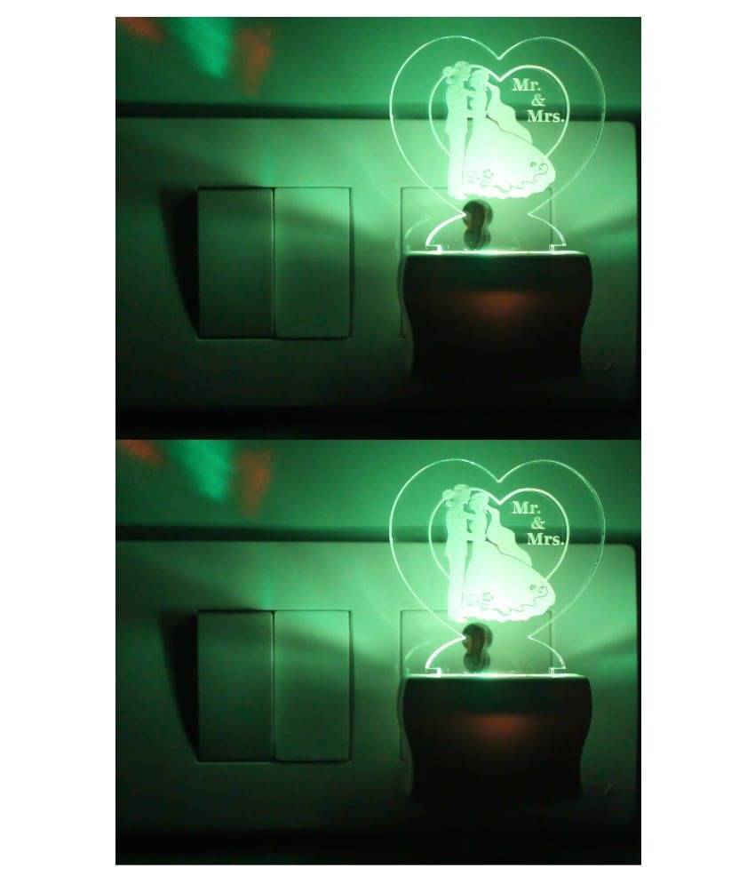 Somil 3D Illusion LED Dancing Under Tree Couple Night Lamp Multi - Pack of 4 Somil 3D Illusion LED Dancing Under Tree Couple Night Lamp Multi - Pack of 4