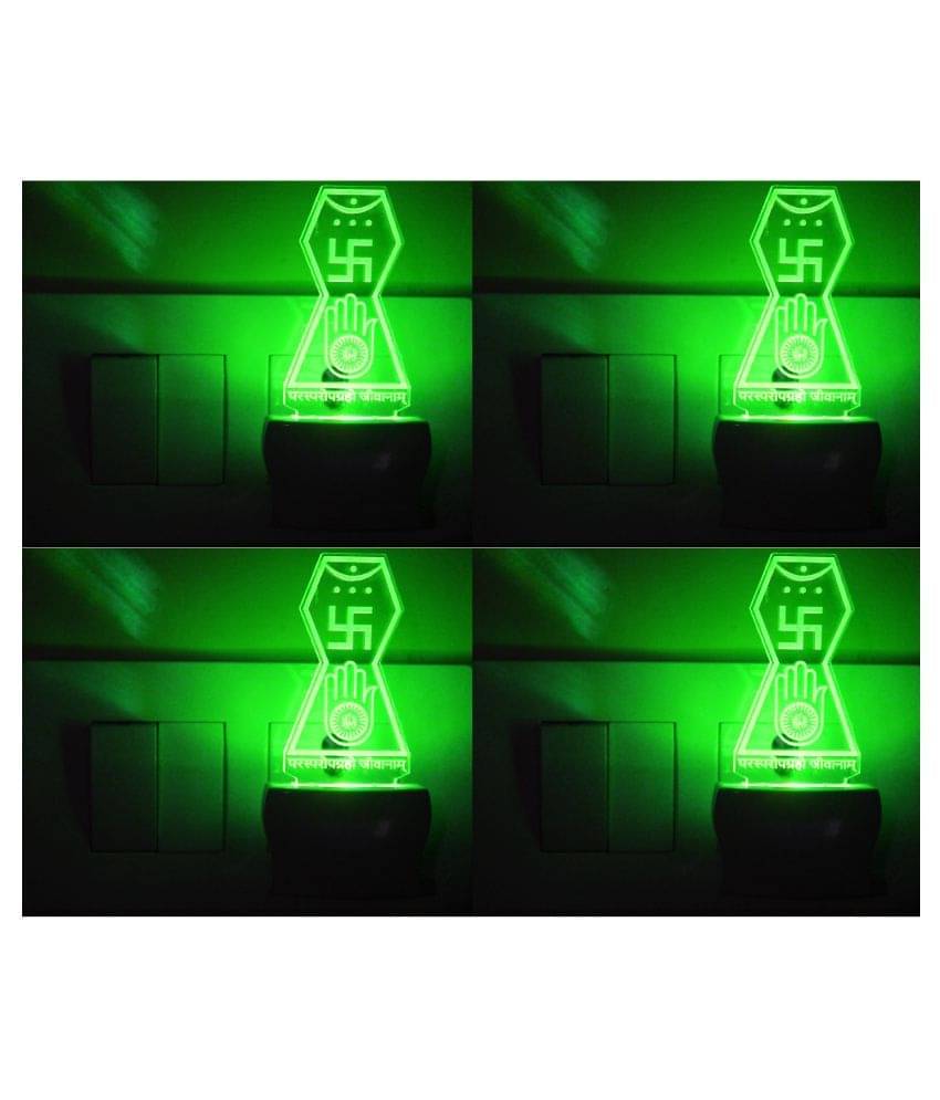 Somil 3D Illusion LED Graceful Saint Mary Night Lamp Multi - Pack of 2 Somil 3D Illusion LED Graceful Saint Mary Night Lamp Multi - Pack of 2