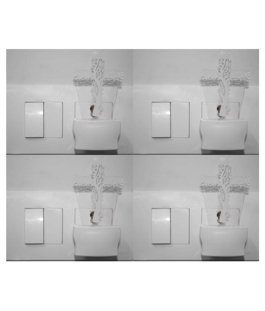 Somil 3D Illusion LED Hindu God OM With Holy Trident Night Lamp Multi - Pack of 4 Somil 3D Illusion LED Hindu God OM With Holy Trident Night Lamp Multi - Pack of 4