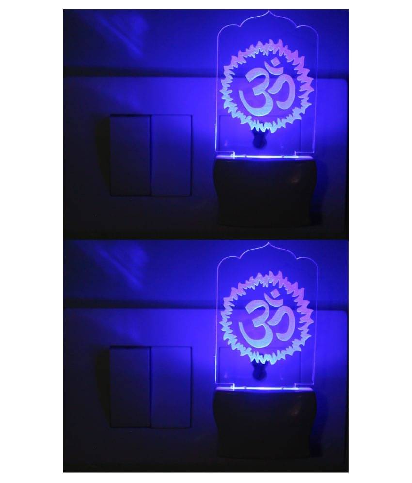 Somil 3D Illusion LED Holy Jesus With Cross Night Lamp Multi - Pack of 2 Somil 3D Illusion LED Holy Jesus With Cross Night Lamp Multi - Pack of 2