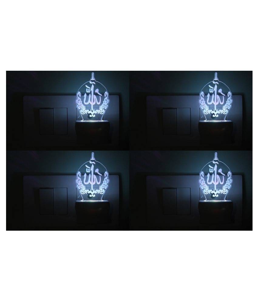 Somil 3D Illusion LED Jainism Swastik Symbol Night Lamp Multi - Pack of 2 Somil 3D Illusion LED Jainism Swastik Symbol Night Lamp Multi - Pack of 2