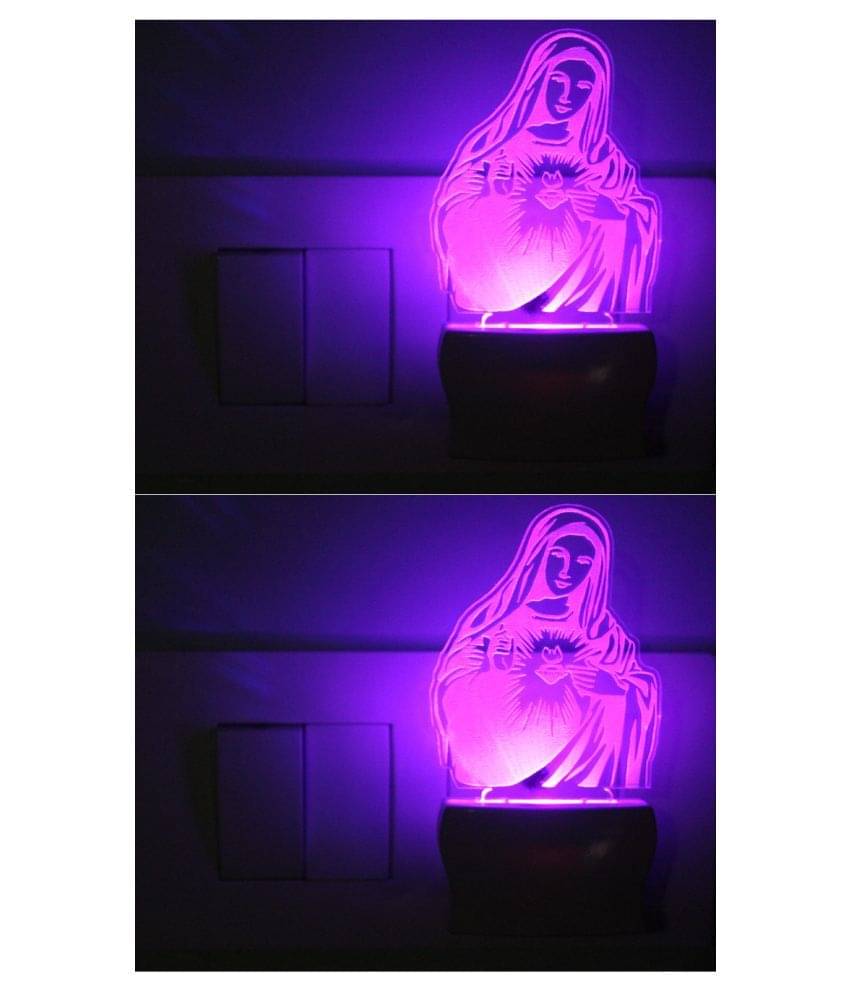 Somil 3D Illusion LED Sikh's Khanda Night Lamp Multi - Pack of 4 Somil 3D Illusion LED Sikh's Khanda Night Lamp Multi - Pack of 4