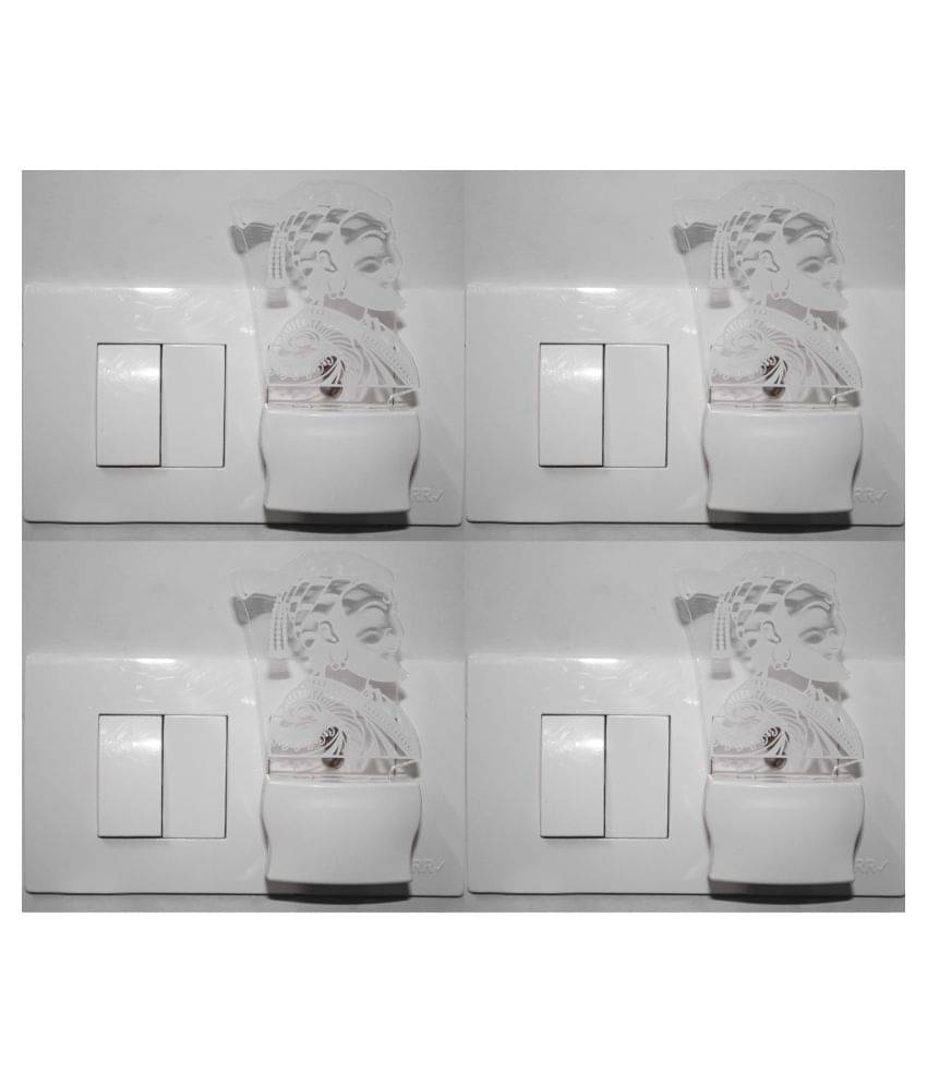     			Somil 3D Illusion LED Symbol Of OM Night Lamp Multi - Pack of 4
