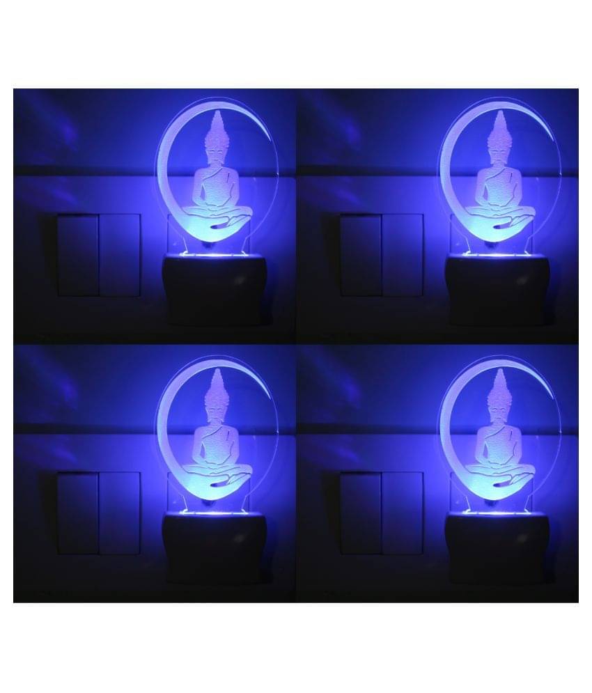     			Somil 3D Illusion LED Symbol Of Good Night Night Lamp Multi - Pack of 2