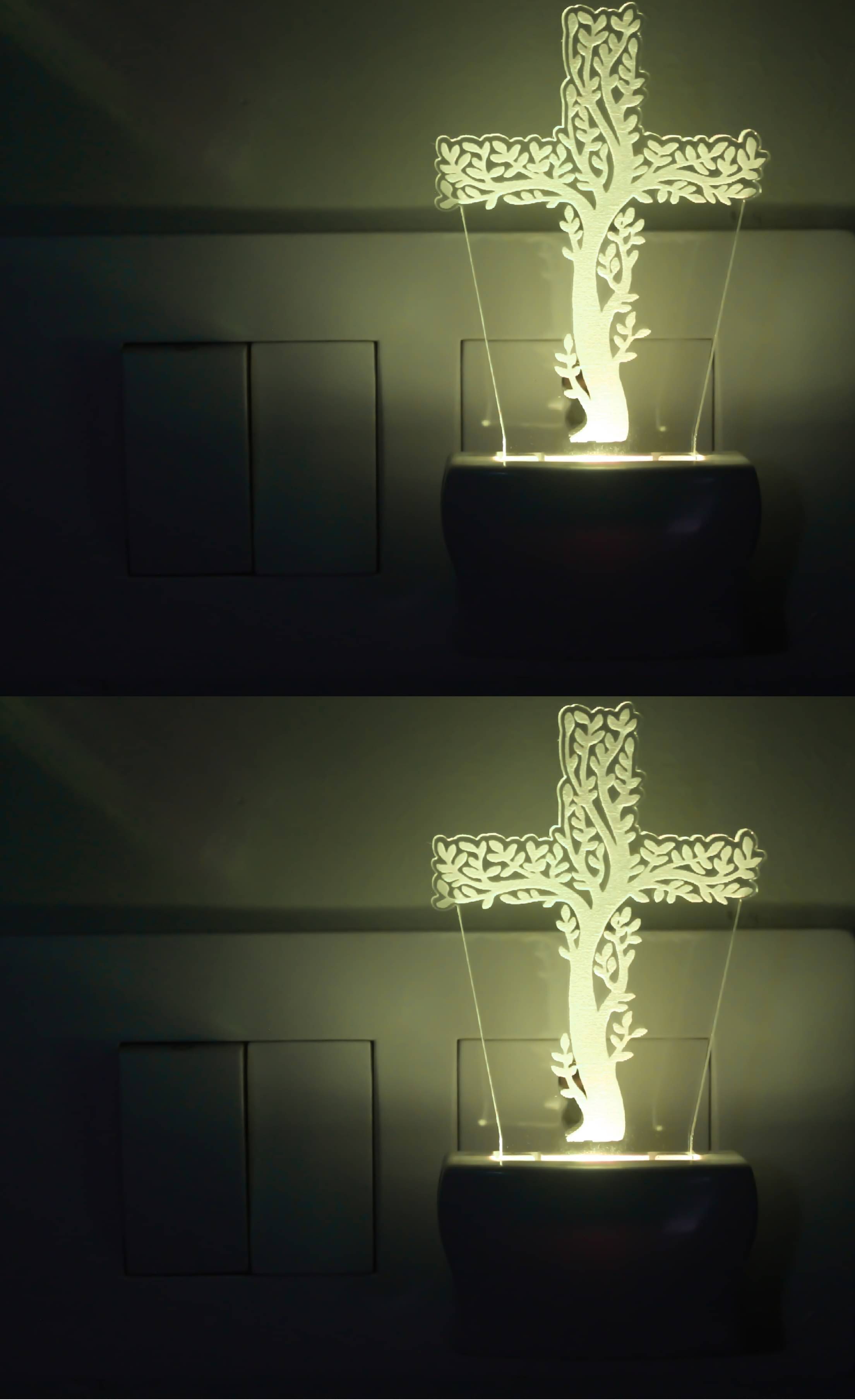 Somil 3D Illusion LED Word ALLAH Night Lamp Multi - Pack of 2 Somil 3D Illusion LED Word ALLAH Night Lamp Multi - Pack of 2