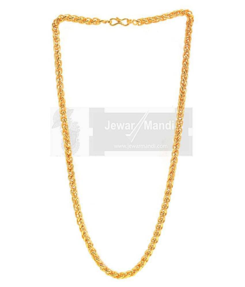     			Jewar Mandi Gold Plated Chain ( Set of 1 )