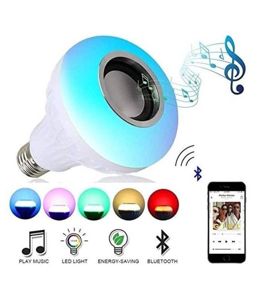     			SKYRISE Bluetooth Music Bulb Speaker 7W LED Bulb Pack Of 1