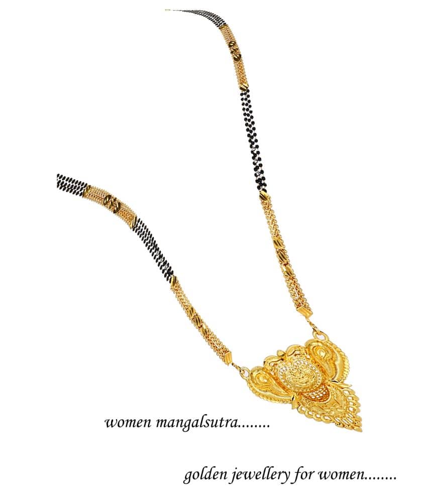 shankhraj mall Golden Mangalsutra ( Pack of 1 )