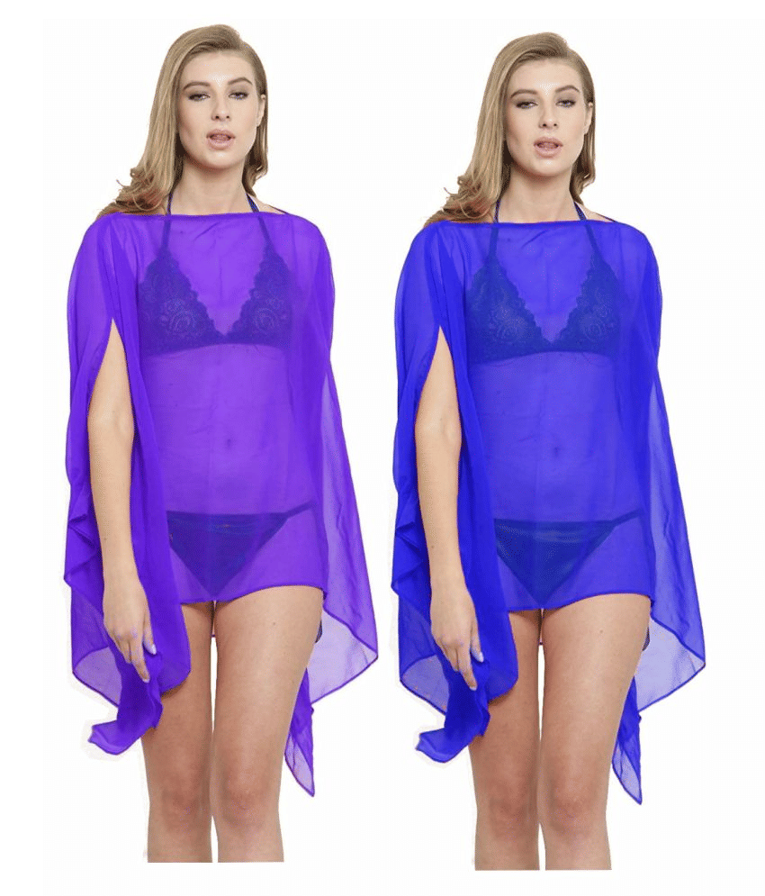 R L F Chiffon Multi Color Cover ups     			R L F Chiffon Multi Color Cover ups
