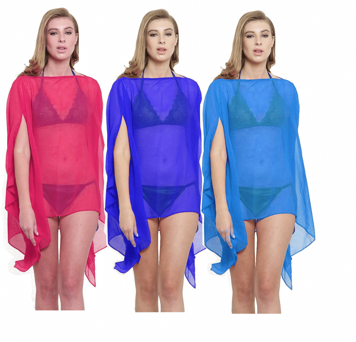     			R L F Chiffon Multi Color Cover ups