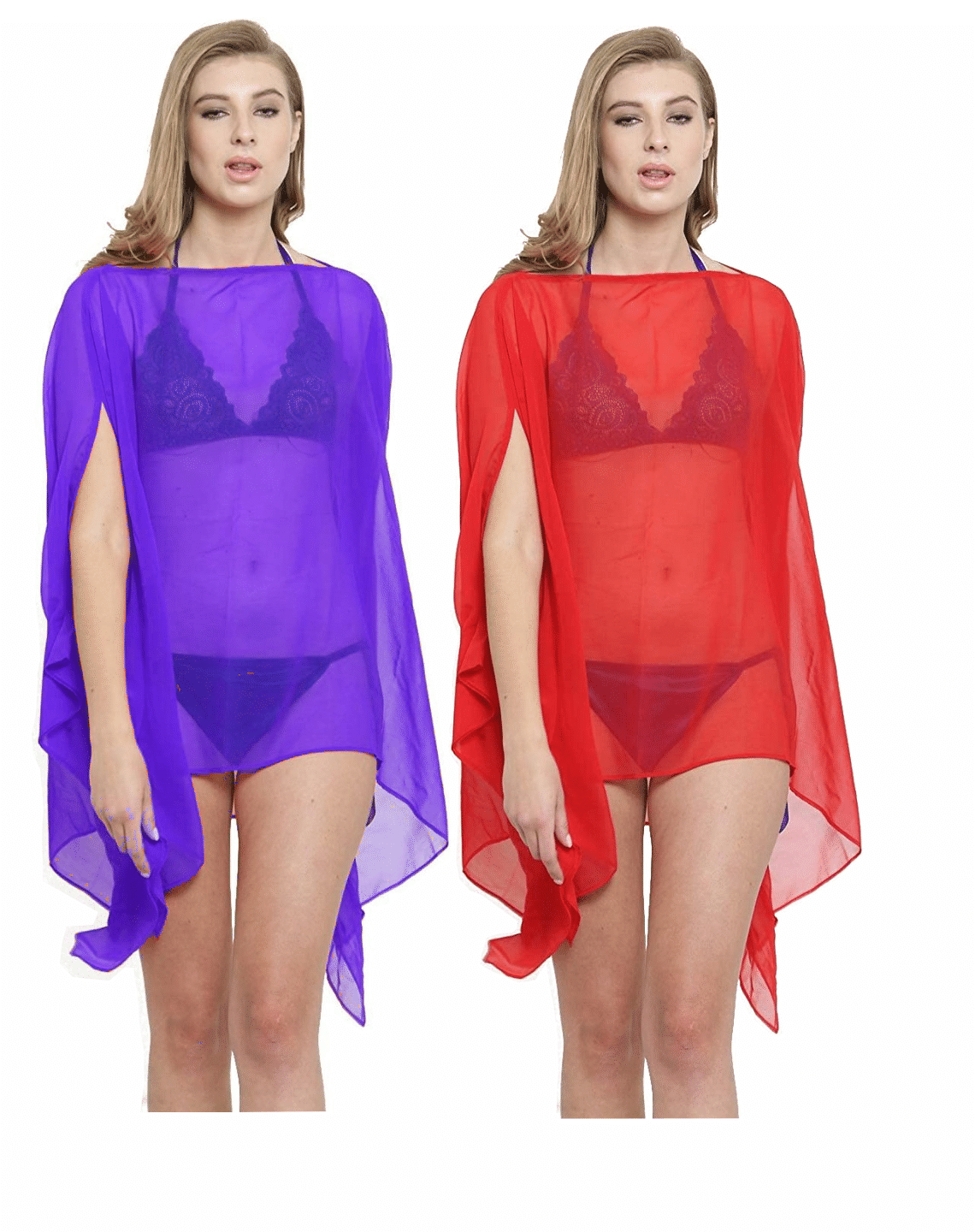     			R L F Chiffon Multi Color Cover ups
