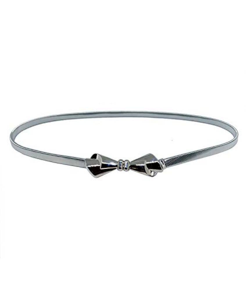 Romp Fashion Silver Stretchable Waist Chain Belt for Girls and Women…
