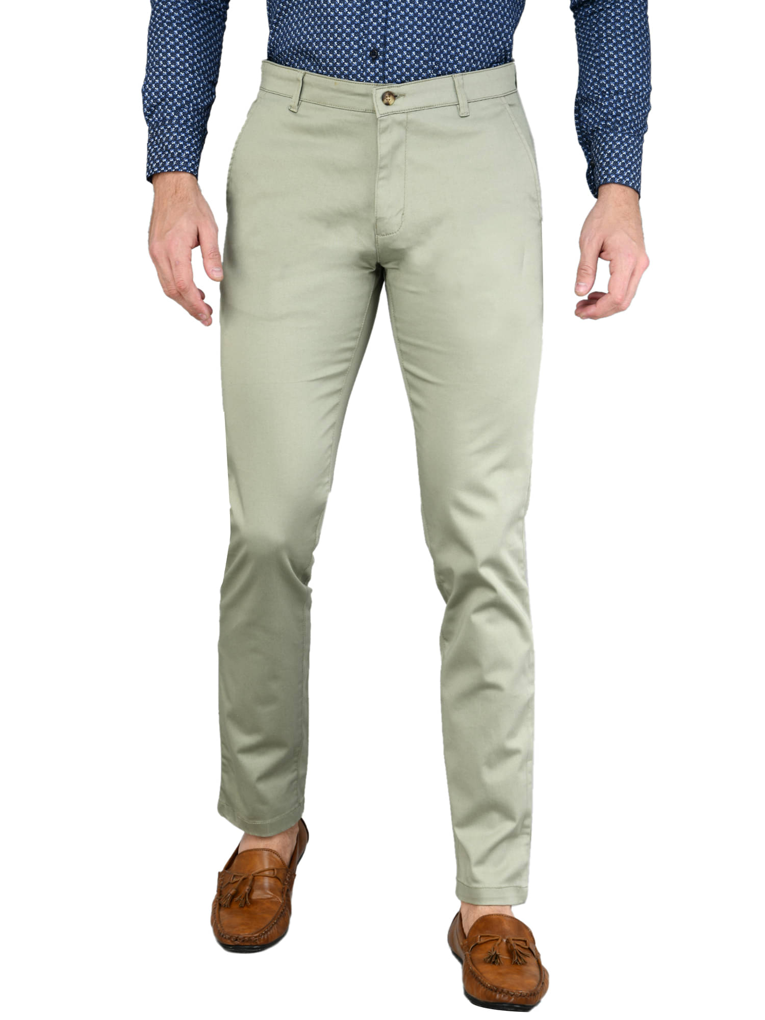     			SAM & JACK Green Slim -Fit Chinos