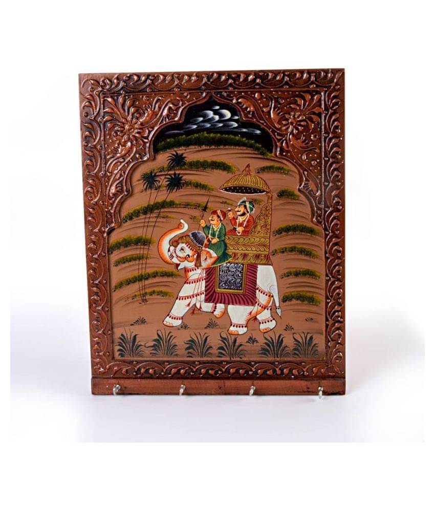     			Gunnu Sales Brown Wood Handicraft Showpiece - Pack of 1