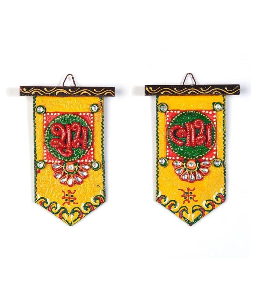    			Gunnu Sales Multicolour Wood Handicraft Showpiece - Pack of 2