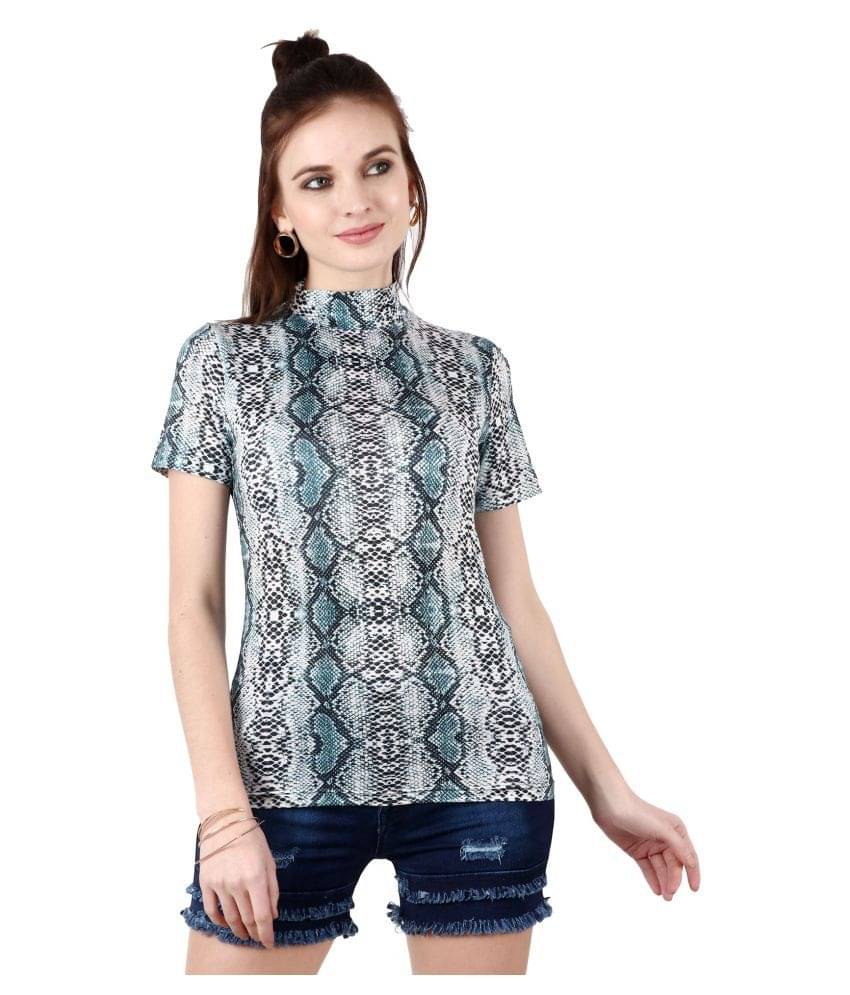 POPWINGS Women's Polyester Regular Top ( Grey ) POPWINGS Women's Polyester Regular Top ( Grey )