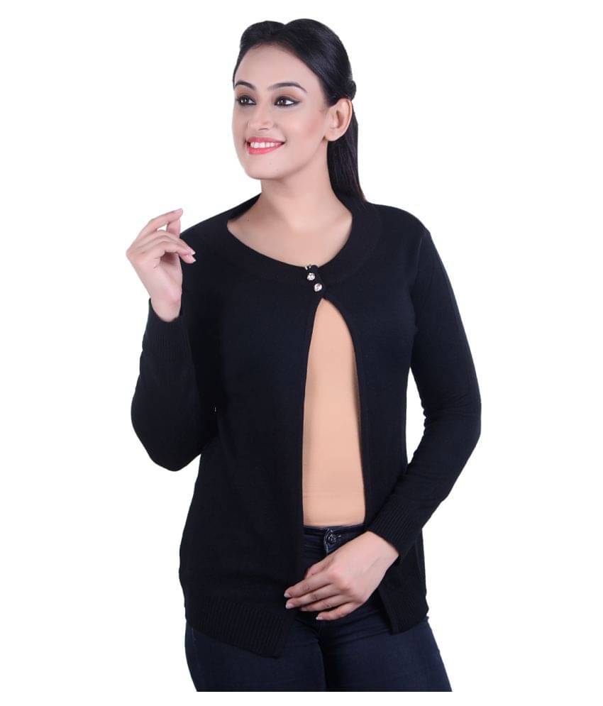     			Ogarti Acrylic Shrugs - Black