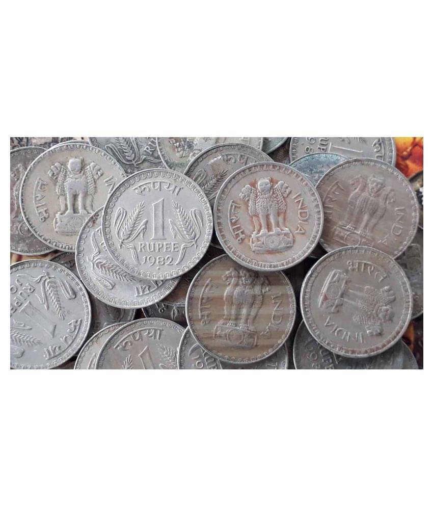     			MANMAI - 1 R Copper Nickel Mixed Years - 8.0 Grams Big Sized DABBU - India 120 Numismatic Coins