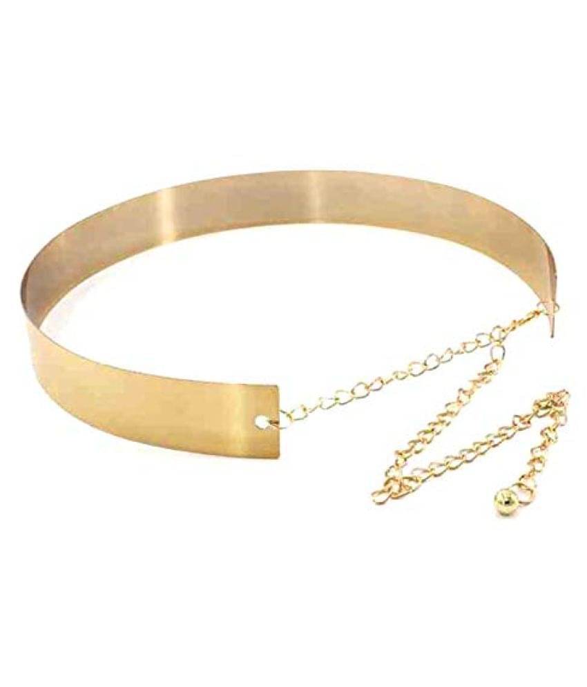 LIVISORB Women’s Wide Mirror Effect Metal Waist Belt Free size,width 3.5 cm Golden colour,for Casual dress and special occasions. (BL4094_GOLD3.5) LIVISORB Women’s Wide Mirror Effect Metal Waist Belt Free size,width 3.5 cm Golden colour,for Casual dress and special occasions. (BL4094_GOLD3.5)
