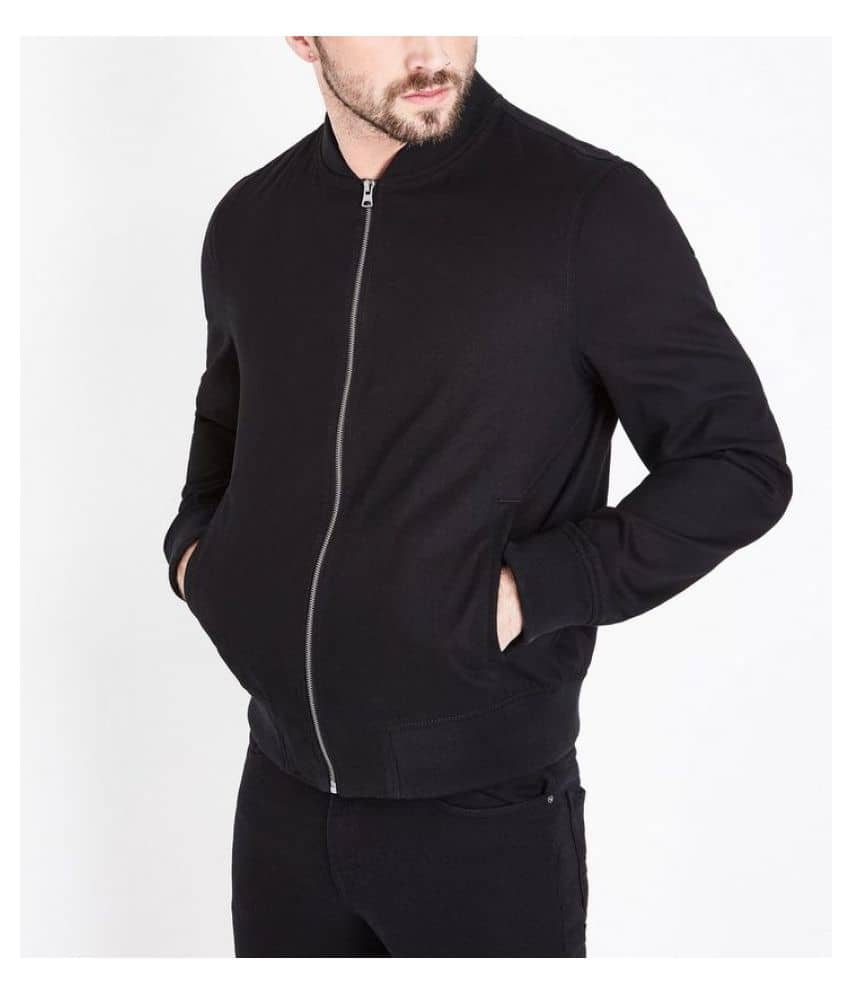 Leotude Black Casual Jacket - Jackets & Coats | Buy online on ZillyBuy